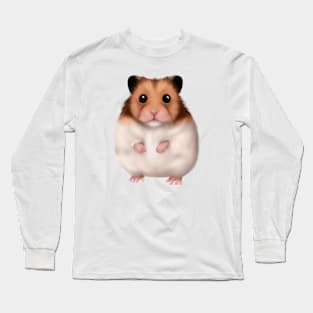 Cute Hamster Drawing Long Sleeve T-Shirt